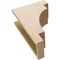 Ekena Millwork 6"W x 12"D x 18"H Classic Mediterranean Rough Cedar Woodgrain TimberThane Corbel, Primed Tan CORUR06X12X18MEDRCPR - alternate 4